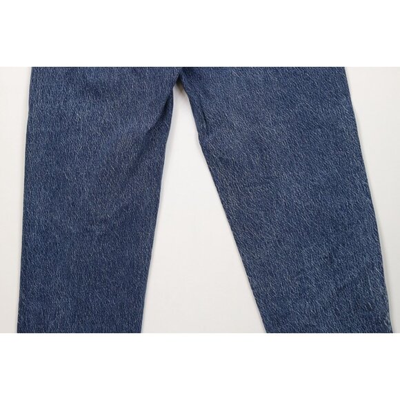 Vintage 90s Lee Mens 34x34 Faded Acid Wash Straight Leg Denim Jeans Blue USA - Picture 12 of 14